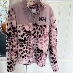 Girls Helly Hansen quarter zip fuzzy fleece